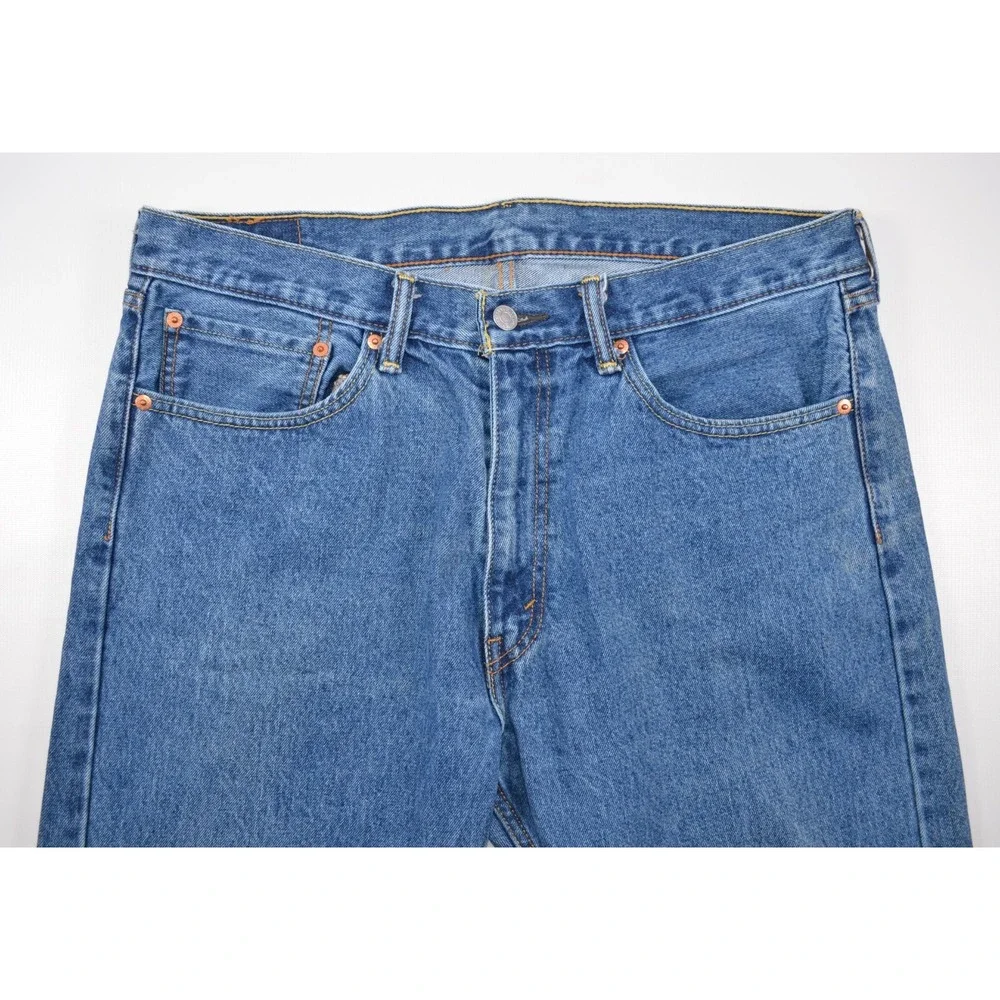 Levi Strauss Levi's 505 Denim Blue Jeans Men's 36‎ x30 Inseam 29.5
